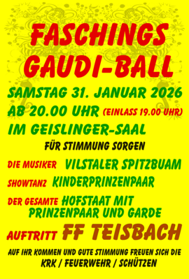 Banner Gemeinschaftsball KRK, Schützen Feuerwehr