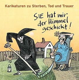 Banner Karikaturenausstellung 06. bis 20. November - Bruckstadel, Dingolfing