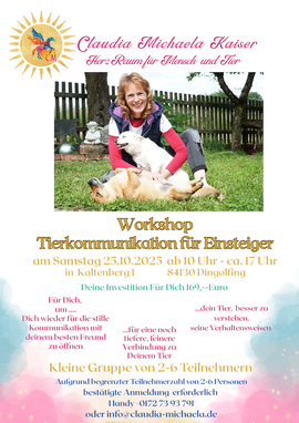 Banner Workshop Tierkommunikation für Einsteiger