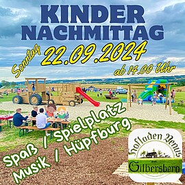 Banner Kindernachmittag am Hofladen Venus