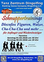 Logo Schnuppertrainings Discofox Figuren, Walzer, Cha-Cha-Cha und mehr … für Anfänger und Wiedereinsteiger