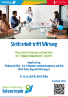 Logo Online: 2. Dahoam Impuls - Sichtbarkeit trifft Wirkung