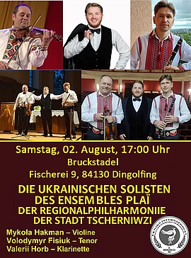 Banner Zwischen Karpaten und Donau - Musikalische Brücken für die Ukraine Benefizkonzert