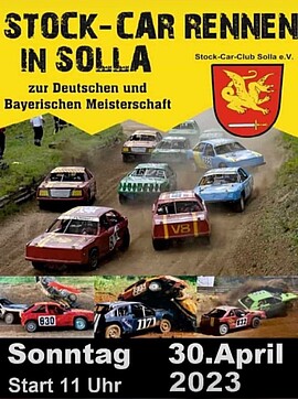 Banner Stock car Rennen