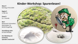 Banner Kinder-Workshop: Spurenlesen!