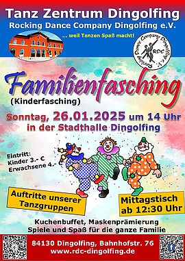 Banner Familienfasching (Kinderfasching)