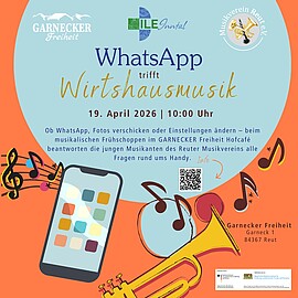 Banner WhatsApp trifft Wirtshausmusik - Handyfrühschoppen