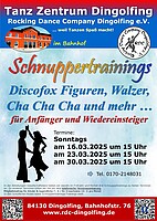 Logo Schnuppertraining Discofox Figuren, Walzer, Cha Cha Cha und mehr