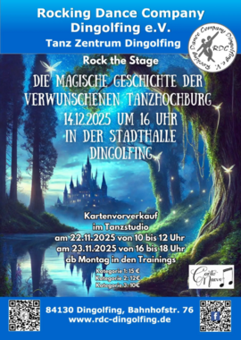 Banner 20 Jahre Rocking Dance Company - Rock the Stage – Die magische Geschichte der verwunschenen Tanzhochburg 