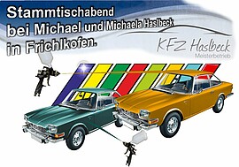 Banner GFG-Stammtischabend in Frichlkofen